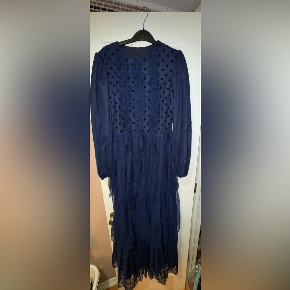 Elegant Navy Blue Women's Dress